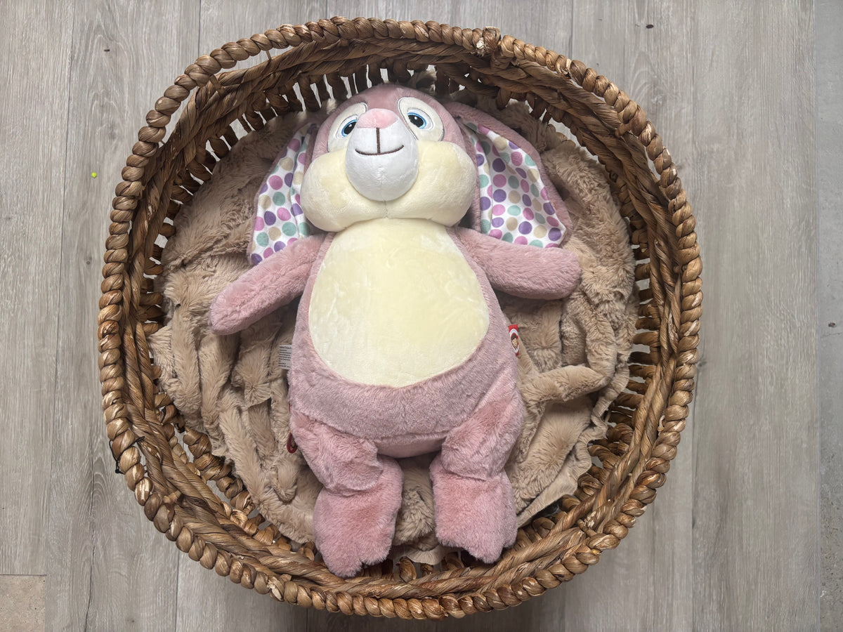 Pink Bunny Polka Dot